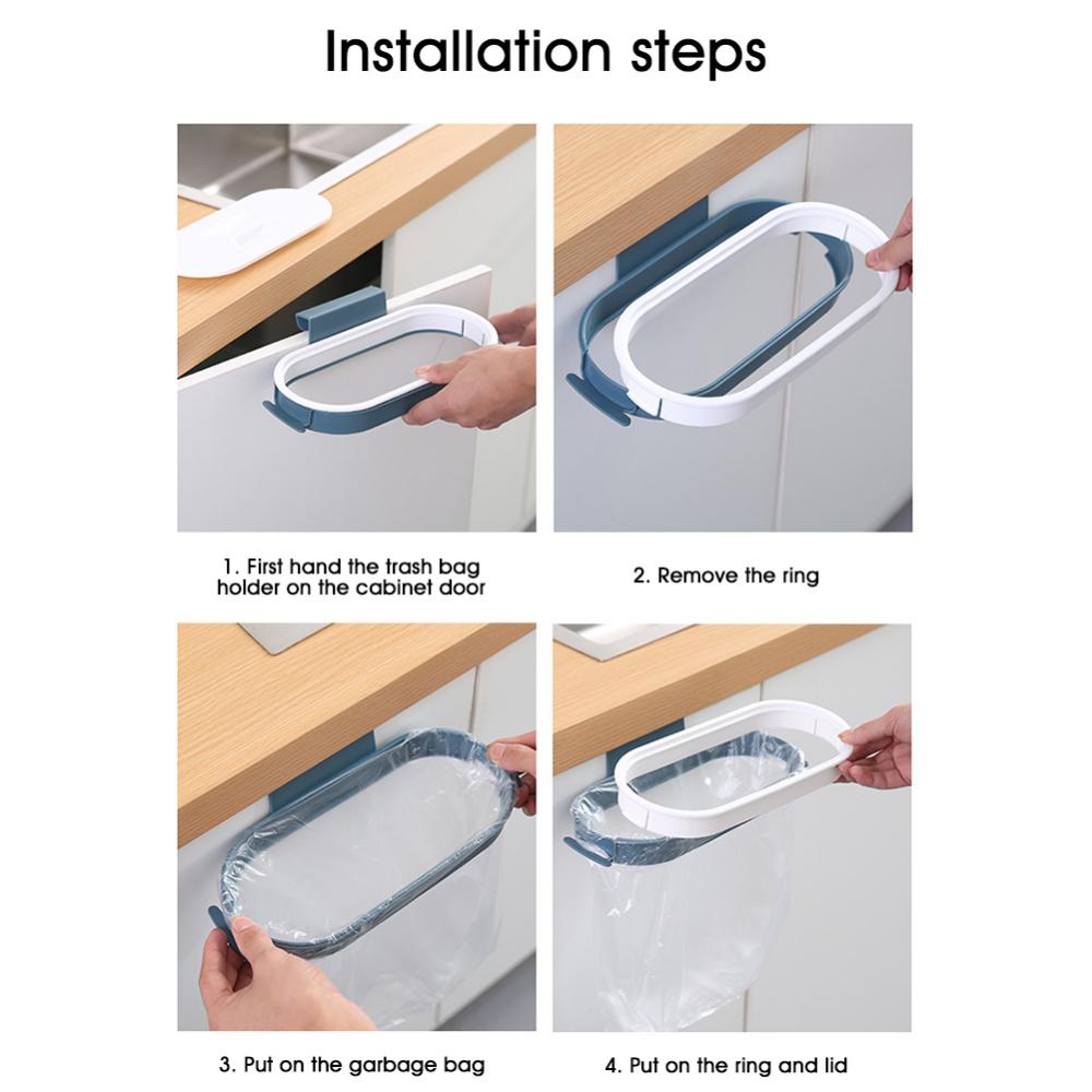 Складной мусорный бак для кухни, держатель для мусорного бака в машину, мусорное ведро, мусорное ведро для кухни, мусорное ведро для кухни, мусорное ведро для хранения на кухне