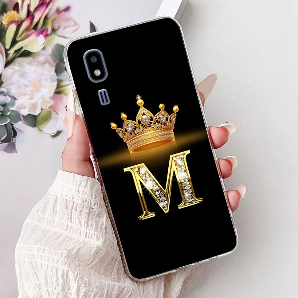 Alphabet Crown Letters Case For Samsung A2 Core Case SM-A260F Soft Slim Back Cover For Samsung Galaxy A2 Core Phone Cases