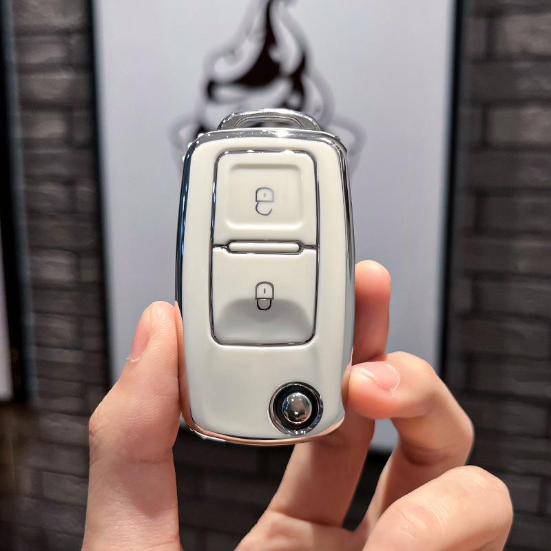 2 кнопки TPU чехол для автомобильного ключа чехол для VW Volkswagen MK4 Bora Golf 4 5 6 Jetta Passat Polo Bora Touran Skoda Seat