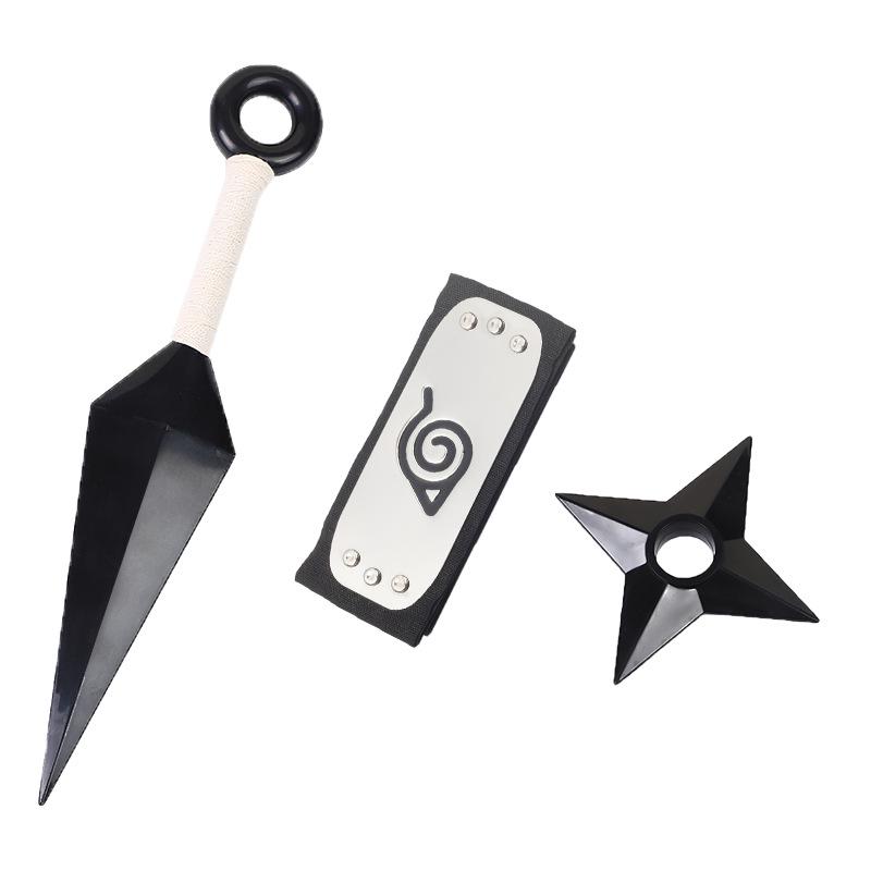 Доступный: Маска Какаши, Кунаи и сюрикены Наруто, Набор повязки Конохи