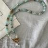 Natural Stone Beads Beaded Necklace Turquoise Beads Handmade Necklace New Necklace  for Girls Gift