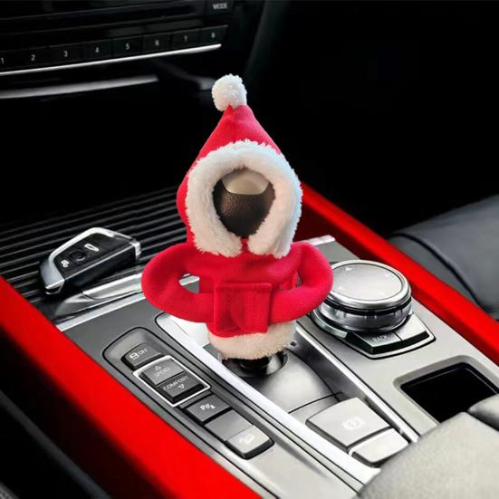 Чехол для переключения передач автомобиля, милый свитер с капюшоном, ручка переключения передач, толстовка с капюшоном, универсальный авто