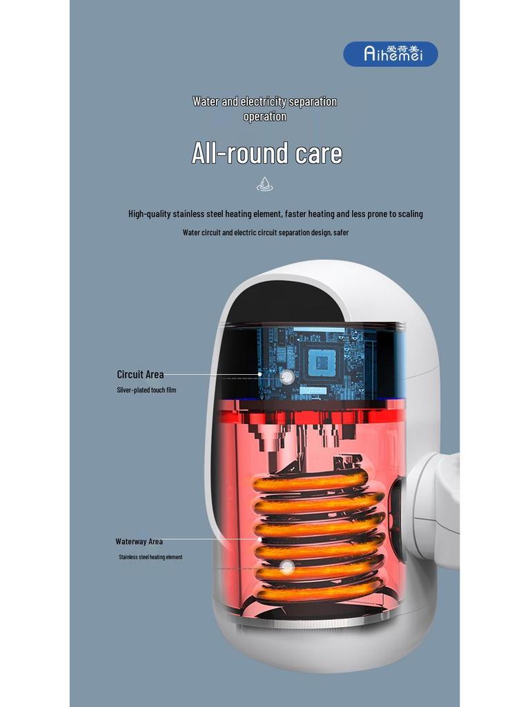 Instant Hot Electric Water Faucet: Kitchen Dual-Use, Cold & Hot, Installation-Free