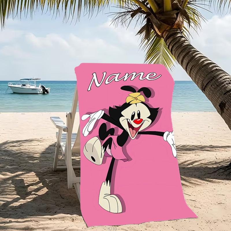 Customizable personalized beach towels Animaniacs themed designs.Suitable for the beach, yoga, sports;ideal as beach accessories