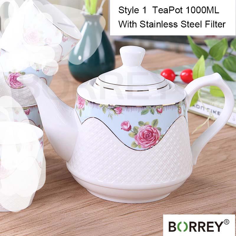 BORREYкерамический чайник с фильтром, чайник в европейском стиле, холодный чайник, кофейник, украшение для дома, художественное произведение, керамическая посуда, подарок на день рождения, свадьбу