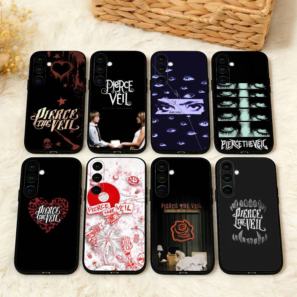 Чехол для телефона P-Pierce T-The V-Veil Band для Samsung A73,A21s,A22,A31,A32,A52,A53,A71,A80, Мягкий черный корпус