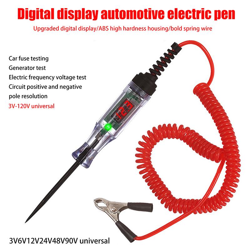 Сверхмощный 5-120 В Цифровой светодиодный тестер цепи с подсветкой, Автотест, Цифровой светодиодный тестер цепи