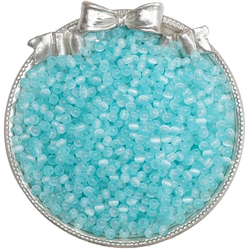 Стеклянные бусины-рис 4 мм с эффектом кошачьего глаза, разных цветов для изготовления украшений своими руками