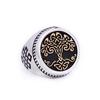 Vintage Stainless Steel Nordic Viking Tree Of Life Ring For Men Fashion Mythology Yggdrasils Rings Amulet Jewelry Gift