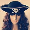 Caribbean Pirate Hat: Halloween Ghost, Captain, Pumpkin, Zorro Costume