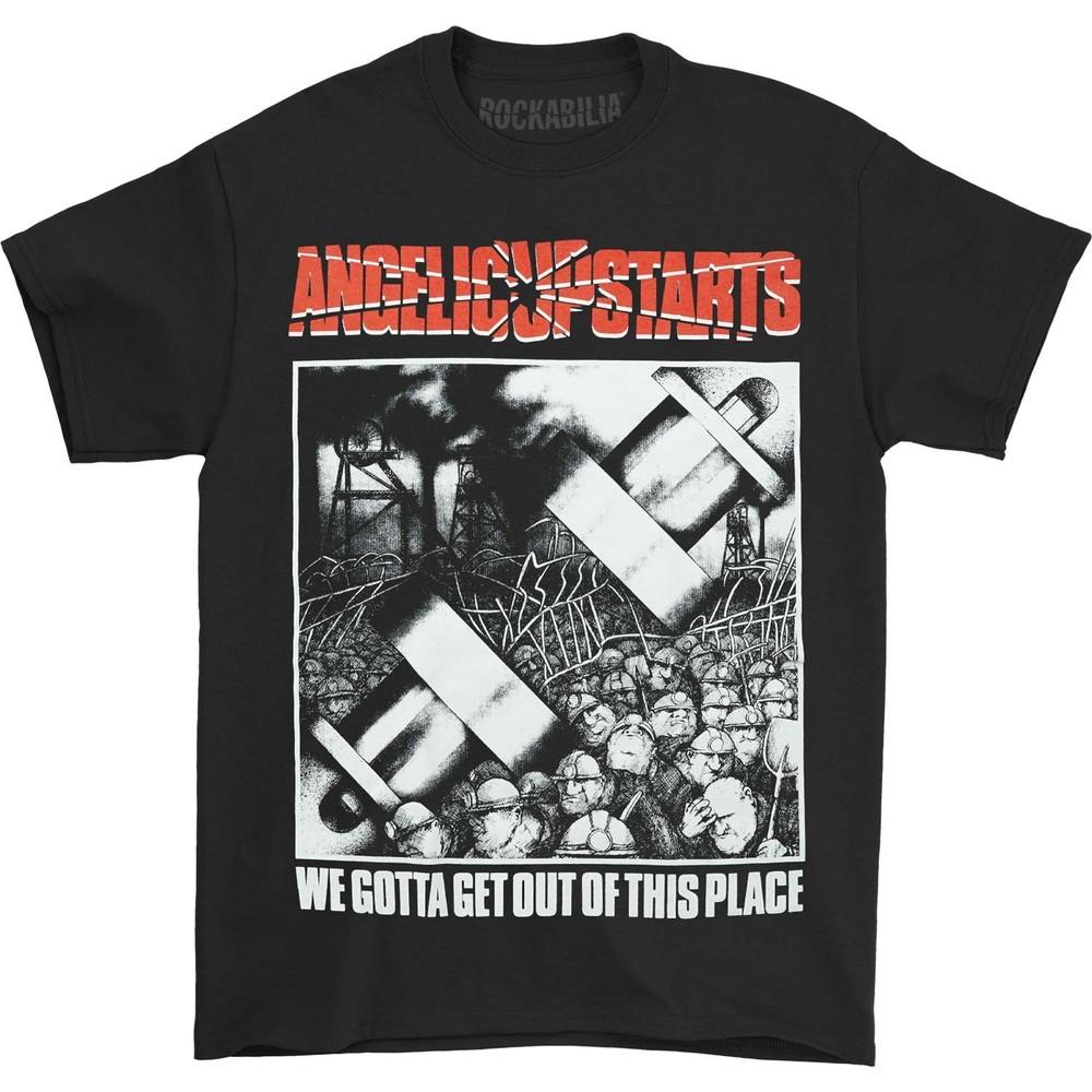 Men's Angelic Upstarts We Gotta Get Out Of This Place T-shirt Black