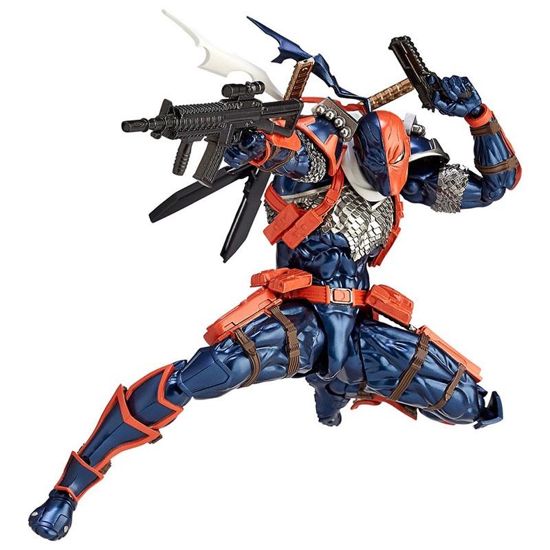 Revoltech Amazing Yamaguchi Deathstroke №011 Высокодетализированная ПВХ Фигурка Коллекционная Игрушка