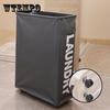 Household Rolling Laundry Hamper with Wheels Collapsible Laundry Basket Mesh Liner Waterproof Durable Laundry Bag Organizer