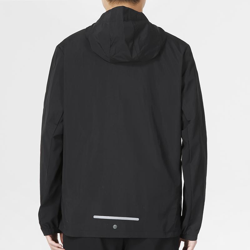 Adidas Куртка Marathon с принтом логотипа, повседневная мужская верхняя одежда с капюшоном, черная IB8264