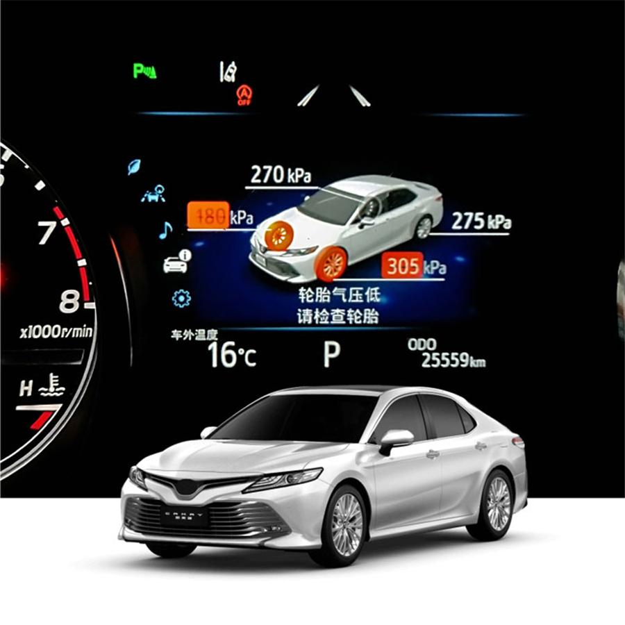 Цифровой ЖК-монитор давления в шинах TPMS с функцией сигнализации для toyota camry 2018-2021