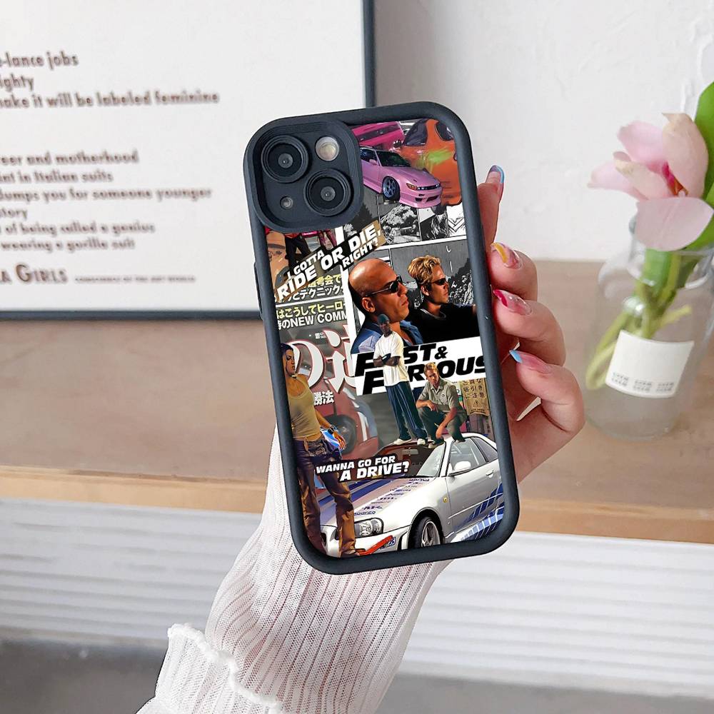 Чехол для телефона серии боевиков Форсаж F-Furious для iPhone 17 16 15 14 13 12 11 Pro Max Mini Plus Мягкая задняя крышка из ТПУ