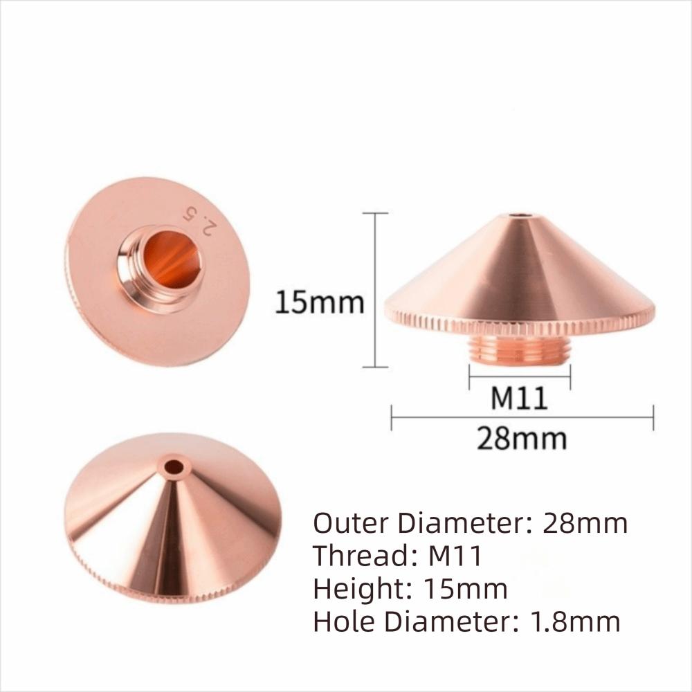 Booster Fiber Laser Cutting Nozzles D28 M11 Fiber Cutting Head New Laser Nozzle