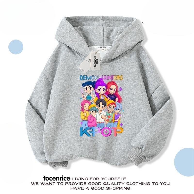 Children's Casual Witch Hunt Team Hoodies for Spring and Autumn Boys and Girls Loose Long-sleeved Loose Hoodies