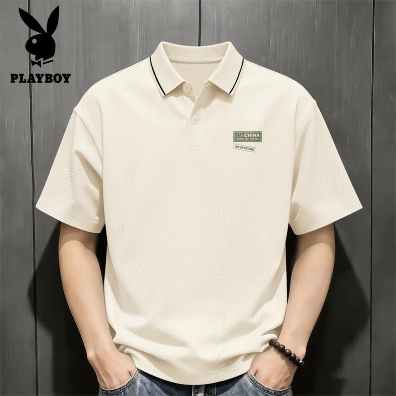 PLAYBOY Мужская рубашка поло с коротким рукавом