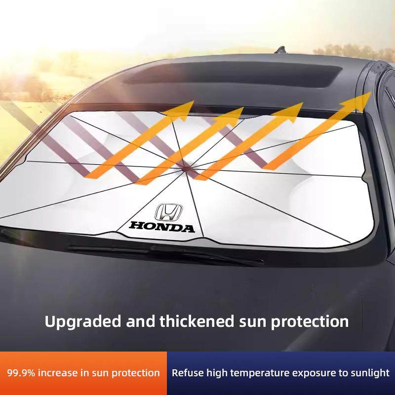 Car Sunshade Umbrella Car Front Window Sunshade Cover For Honda Civic Accord Fit Jazz Pilot CRV Odyssey Passport City Shuttle