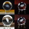 Crystal Globe Ball Galaxy Miniatures 3d Laser Engraved Glass Ball 60mm Sphere
