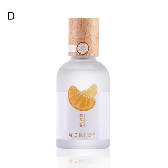 50ml Cute Perfume Beechwood Bottle Cap Frosted Surface Multiple Aromas Fragrant Long Lasting Lady Fragrance for Students