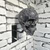 Motorcycle Helmet Skull Holder Helmet Storage Rack Wall Mount Hat Rack Resin For Coats, Caps, Baseballs And Rugby Helmet