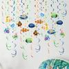 Room Ceiling Decors with Marine Creature Beautiful Swirls Hangings Decorations