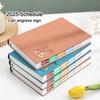 A5 Leather 2025 Business Schedule, Student Daily Planner, 365-day Record Book, Notepad, Memo, 200 Sheets, 400 Pages