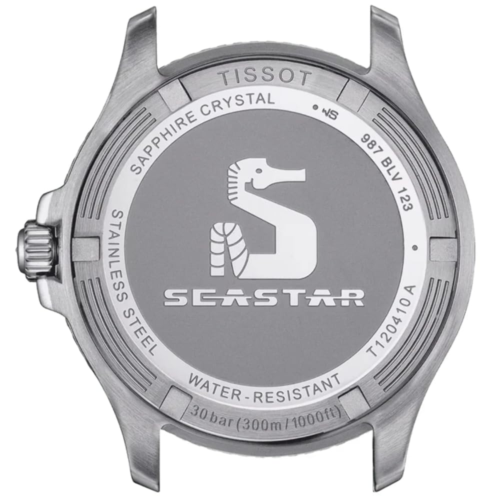 Sea Star 1000 40MM каучуковый ремешок T1204102705100 черный циферблат [Tissot] [Обычный импорт] Мужские