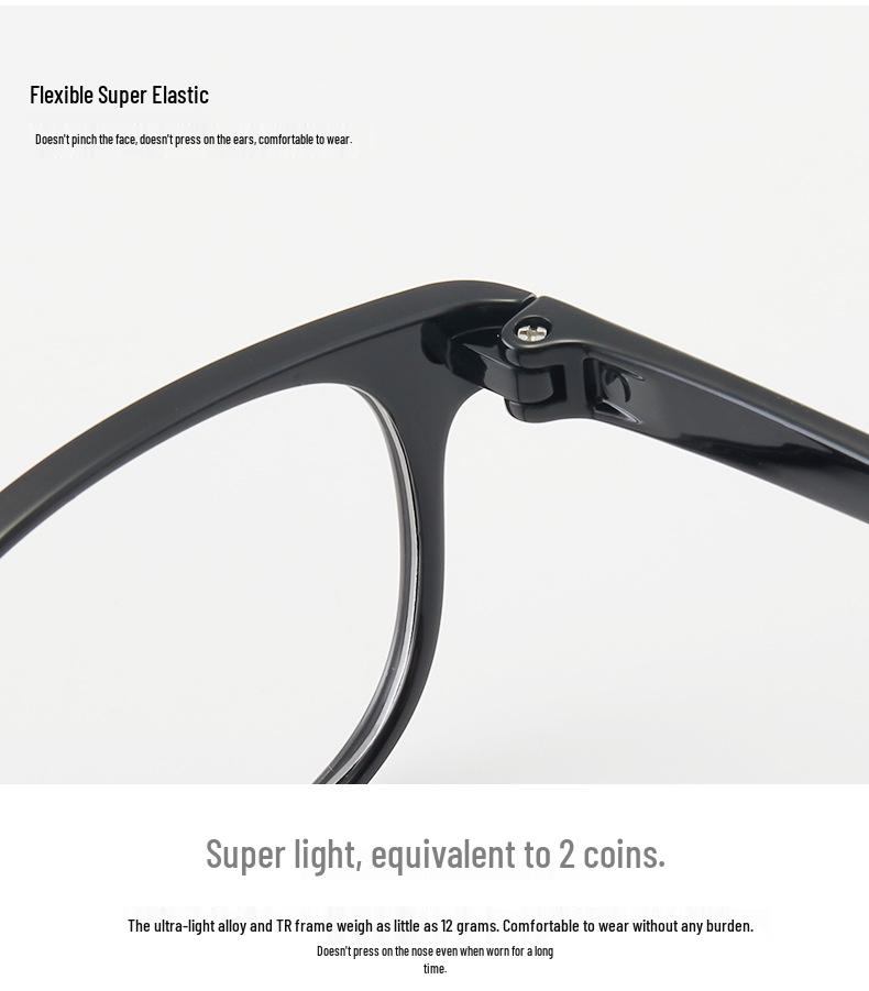 Корейская мода TR90 Сверхлегкая двухцветная оправа для очков для подростков и студентов