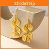 Trendy Minimalist Leaf Inspired Alloy Earrings Perfect For Everyday Chic Style