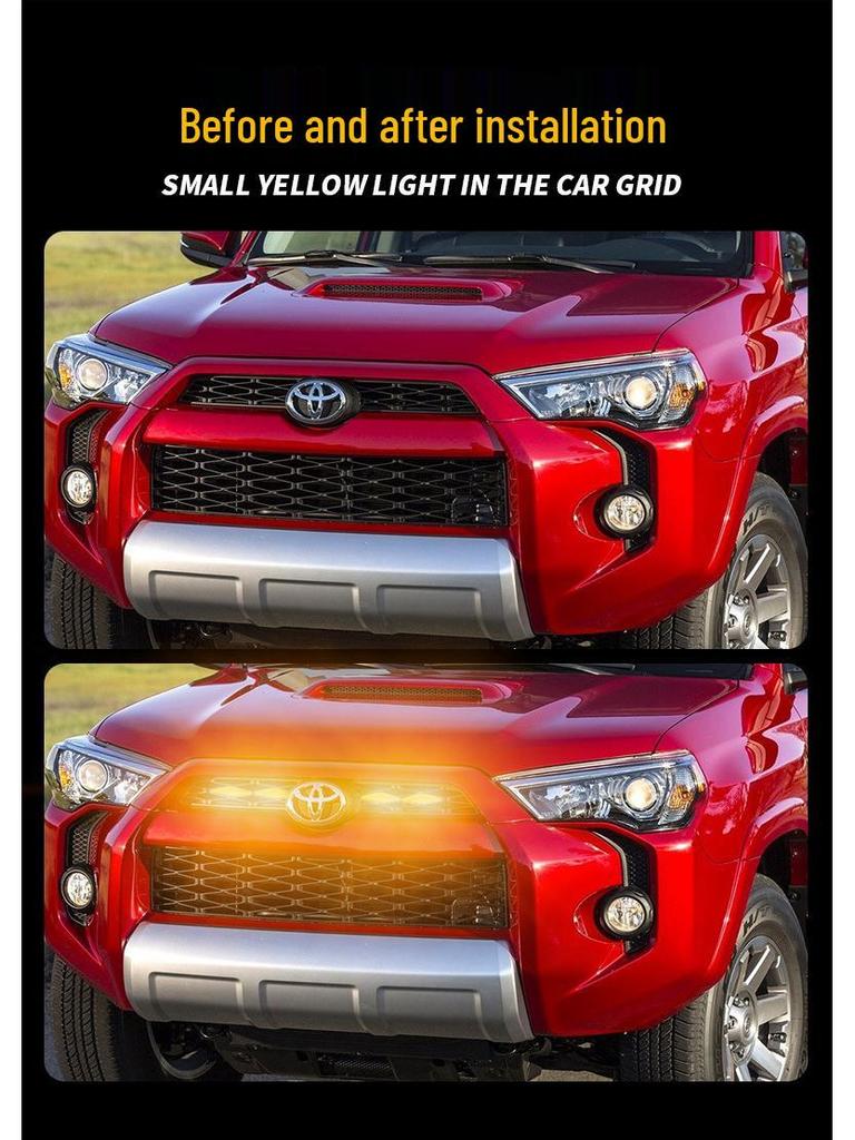 Светодиодный желтый дневной ходовой огонь для модифицированной решетки 4Runner