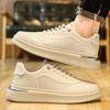 Men's Sneaker New Casual Shoes for Men Platform Lace-up Sneakers Non-slip Comfortable Male Shoes White Breathable Running Shoes