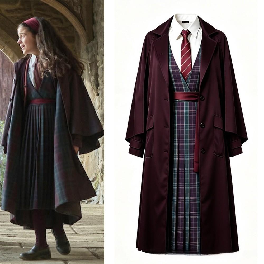 Hermione School Uniform Skirt Flying Costume For Cosplay Halloween