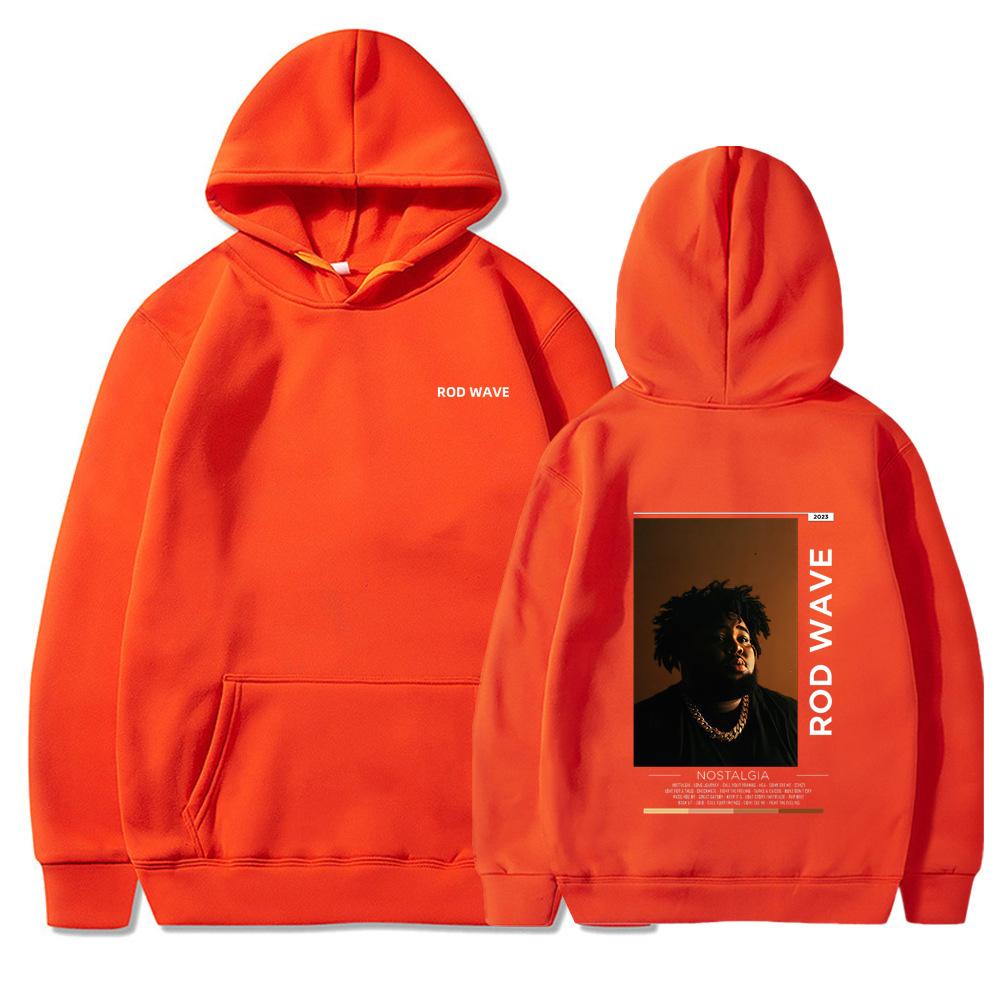 Rod Wave Nostalgia Essential Hoodies Мужские Женские Толстовки С Капюшоном Модные Повседневные Пуловеры в Стиле Хип-Хоп Осенние Мальчики Девочки Черные Уличные Толстовки С Капюшоном