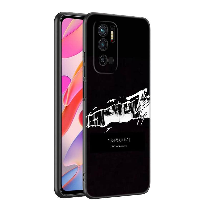 Японский чехол для телефона Sad LEWD для Xiaomi Mi A2 8 9 SE Note 10 10T 11 12 Lite 9T 11T 12S 12T Pro A3 6X 12X, мягкий черный чехол из ТПУ