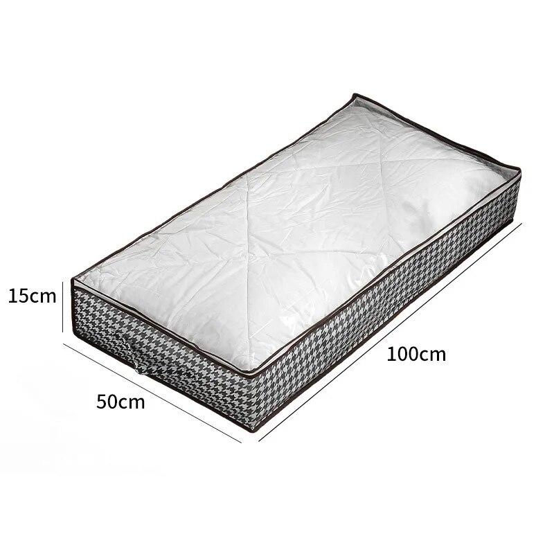Большой ящик для хранения на дне кровати, складная сумка для хранения одежды, одеяла, домашняя сумка для пыли и влаги, сумка для хранения игрушек для спальни, сумка для организации мелочей