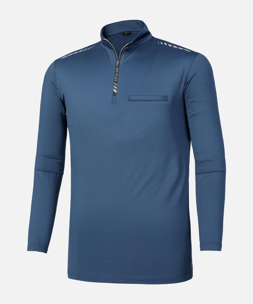 EXTRASPORTY Men'S Workline Outdoor Hiking Long Sleeve Zip-Up T-Shirt 5 Colors (Type B)