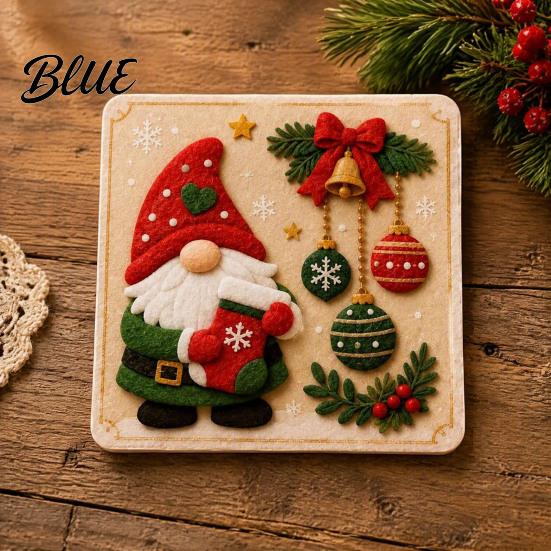 Handmade Christmas Gift Making Kits DIY Felt Craft Kit Gnome Santa Sticker Art No Sew for Beginners Fabric Reindeer Penguin Decoration Crafting