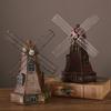 Modern Windmill Dutch Resin Decor For Office Desk Bookshelf Home Gift Display
