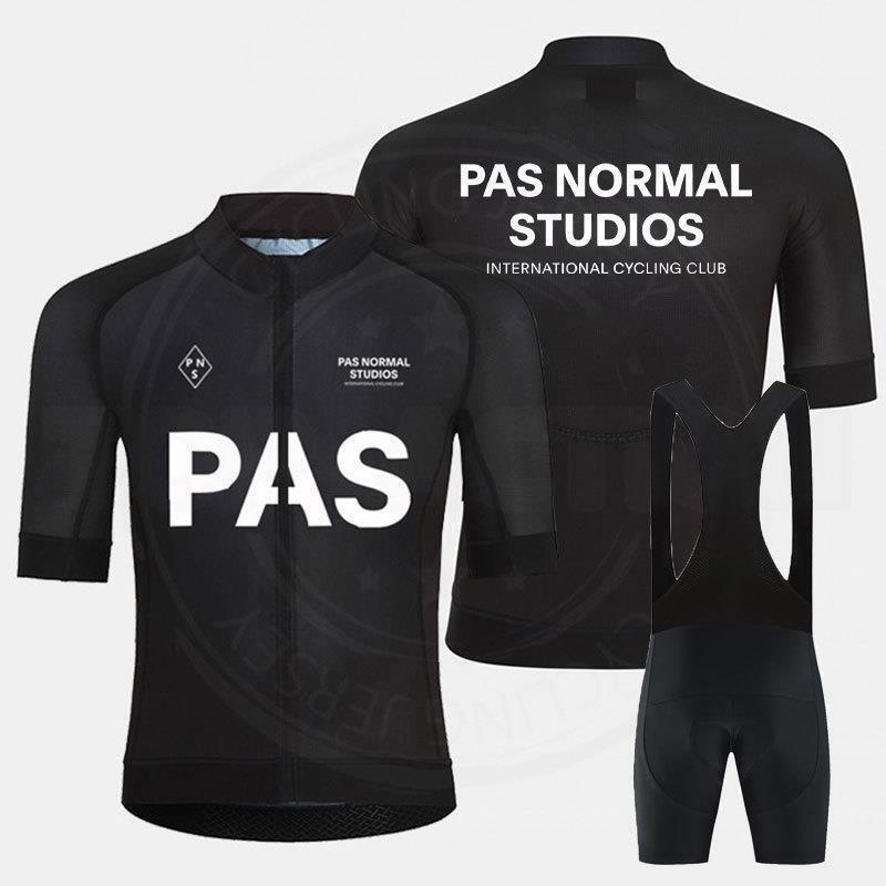 Mens Breathable Cycling Jersey Set With Bib Shorts Sportswear Road Bike Riding