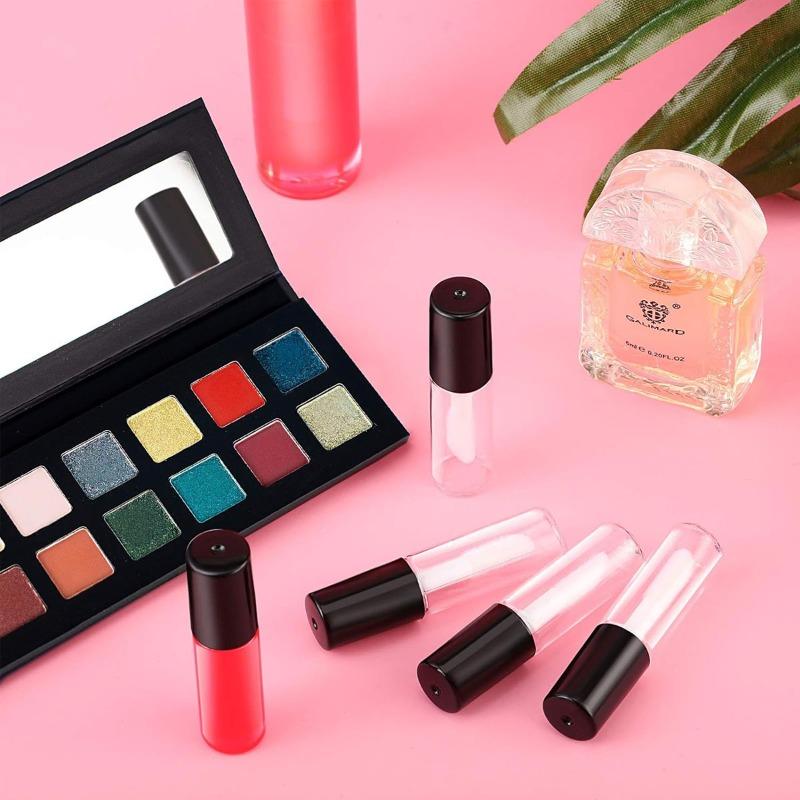 1.2/3ml Mini Lip Gloss Mascara Tubes with Wand Empty TravelBottle Refillable LipGloss Containers Lip Balm DIY Lipstick Cosmetics