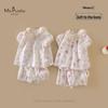 MS.PUALA Summer Baby Girl's Cotton Homewear Set
