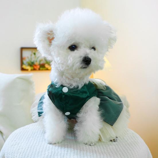 Yousheng Pet Dress Удобное модное платье для собак принцессы с бантом и тяговым кольцом Товары для животных
