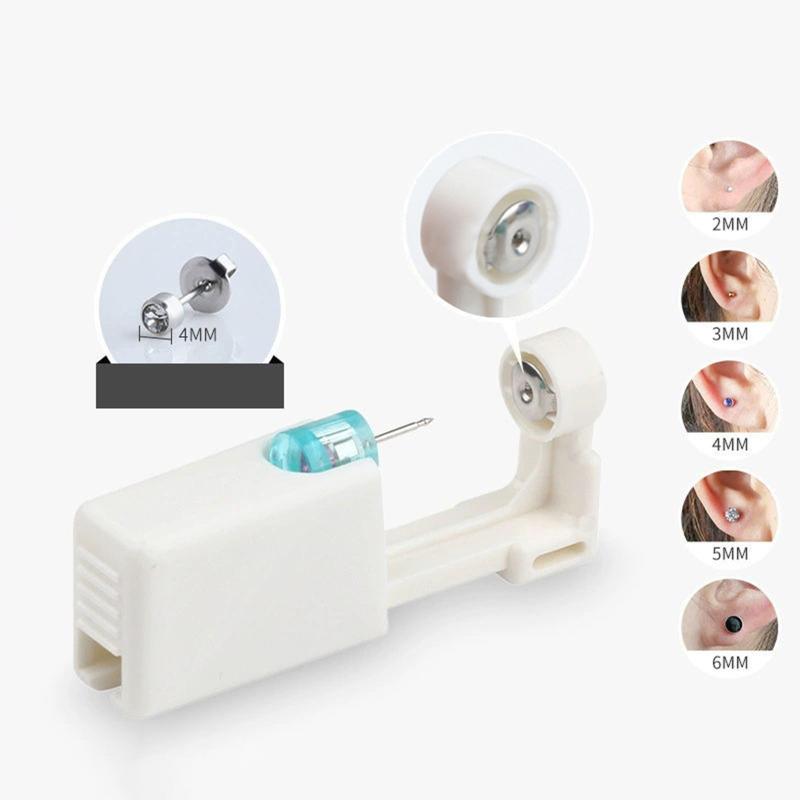 Одноразовый автоматический пистолет для прокалывания ушей, профессиональный набор из нержавеющей стали 2-го поколения для прокалывания ушей