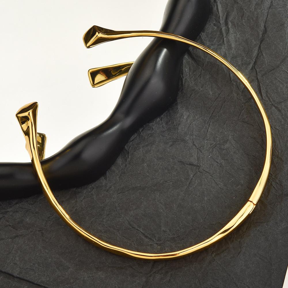 Spanish Openclosure Chain Collar Jewelry With Gold Silver Finish For Womens Accessories