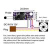 DC 5V 12V Speed Controller Fan Speed Governor 2 Wire 3 Wire Computer Temperature Control Switch for PC CPU Cooler Fan