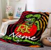 Custom Name Rat Fink Kustoms Flannel Blanket Throw Blanket Soft Warm Sofa Bed home Decor Unique Gift