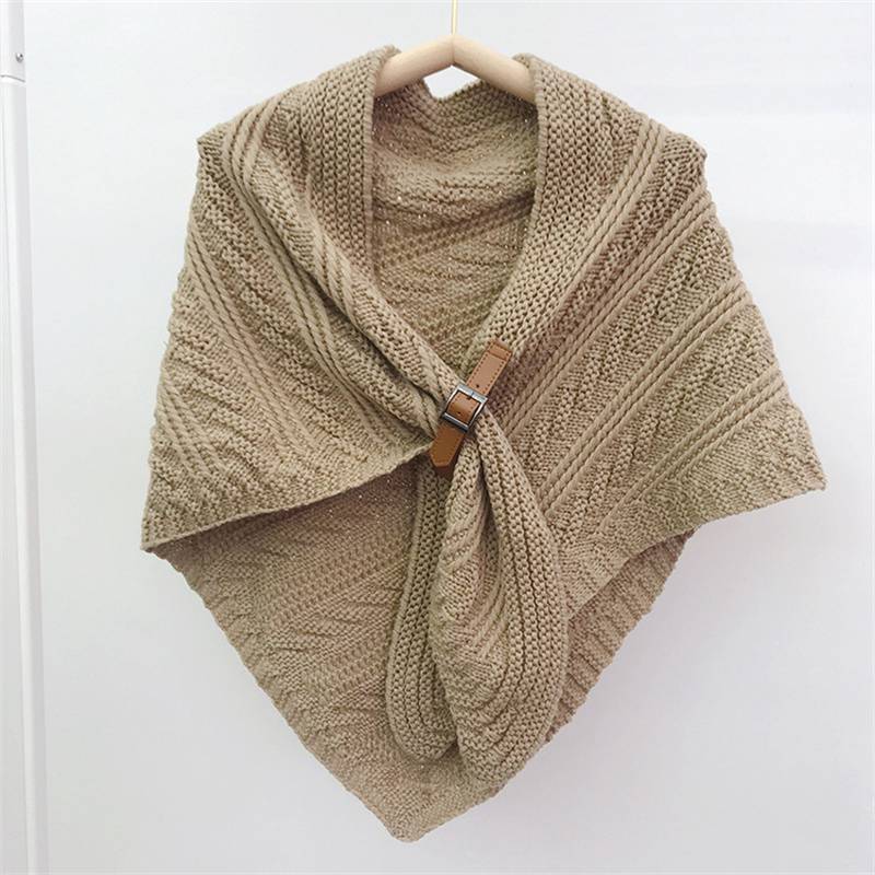 Scarf Women Scarves Poncho Pashmina Scarf Cashmere Knitting Bandana Winter Shawl Thickened Warm Foulard Hijab